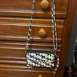 Vera Bradley Stylish Black and White Crossbody Bag